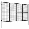 Kertkapu, vidaXL antracitszürke acél kertkapu 350 x 175 cm