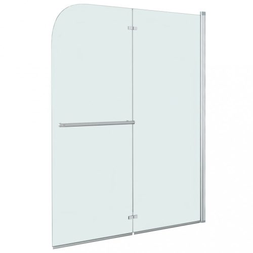 Zuhanyzóajtók és kabinok, vidaXL ESG zuhanykabin 2 paneles összecsukható ajtóval 95 x 140 cm