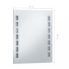 Tükrök, vidaXL LED-es fürdőszobai falitükör 50 x 60 cm