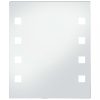 Tükrök, vidaXL LED-es fürdőszobai falitükör 50 x 60 cm