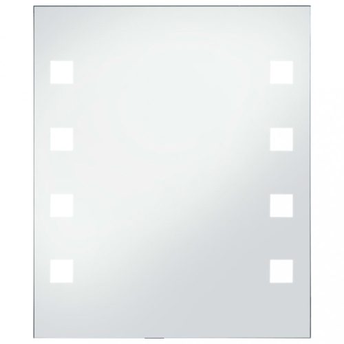 Tükrök, vidaXL LED-es fürdőszobai falitükör 50 x 60 cm