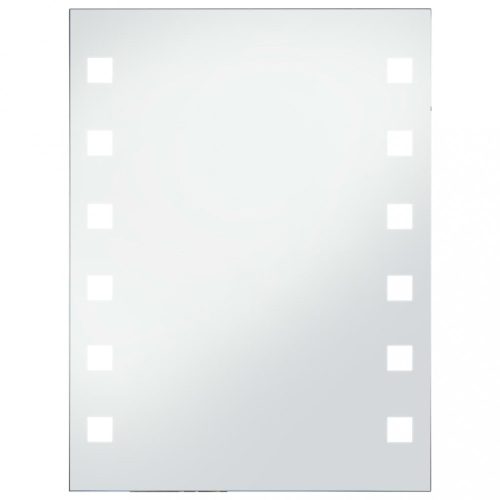 Tükrök, vidaXL LED-es fürdőszobai falitükör 60 x 80 cm