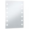 Tükrök, vidaXL LED-es fürdőszobai falitükör 60 x 80 cm