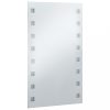 Tükrök, vidaXL LED-es fürdőszobai falitükör 60 x 100 cm