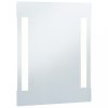 Tükrök, vidaXL LED-es fürdőszobai falitükör 50 x 60 cm