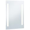 Tükrök, vidaXL LED-es fürdőszobai falitükör 60 x 100 cm