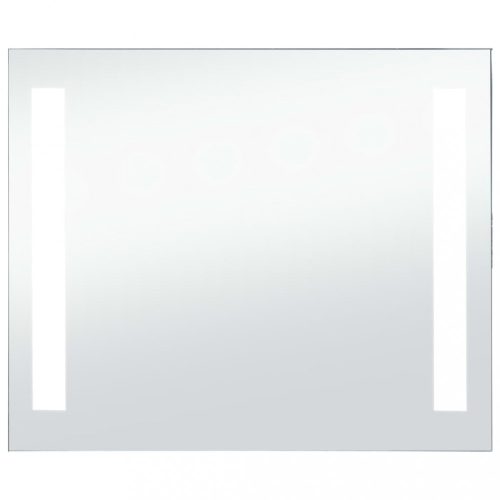 Tükrök, vidaXL LED-es fürdőszobai falitükör 60 x 50 cm