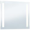 Tükrök, vidaXL LED-es fürdőszobai falitükör 60 x 50 cm