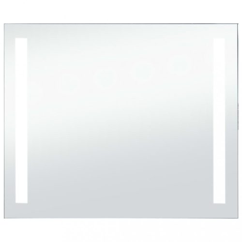 Tükrök, vidaXL LED-es fürdőszobai falitükör 80 x 60 cm