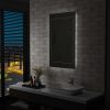Tükrök, vidaXL LED-es fürdőszobai falitükör 60 x 100 cm