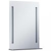 Tükrök, vidaXL LED-es fürdőszobai falitükör polccal 50 x 70 cm