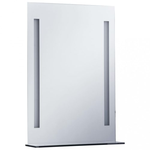 Tükrök, vidaXL LED-es fürdőszobai falitükör polccal 50 x 70 cm
