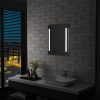 Tükrök, vidaXL LED-es fürdőszobai falitükör polccal 50 x 70 cm