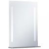 Tükrök, vidaXL LED-es fürdőszobai falitükör polccal 50 x 70 cm