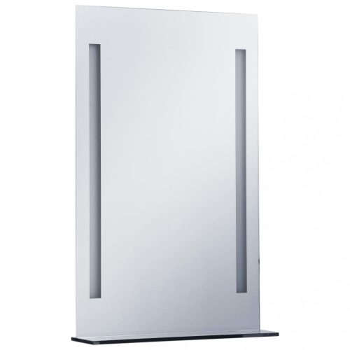 Tükrök, vidaXL LED-es fürdőszobai falitükör polccal 60 x 80 cm