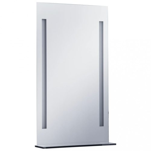 Tükrök, vidaXL LED-es fürdőszobai falitükör polccal 60 x 100 cm