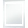 Tükrök, vidaXL LED-es fürdőszobai tükör érintésérzékelővel 60 x 80 cm