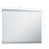 Tükrök, vidaXL LED-es fürdőszobai falitükör érintésérzékelővel 80 x 60 cm