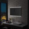 Tükrök, vidaXL LED-es fürdőszobai tükör érintésérzékelővel 100 x 60 cm