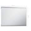 Tükrök, vidaXL LED-es fürdőszobai tükör érintésérzékelővel 100 x 60 cm