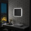 Tükrök, vidaXL LED-es fürdőszobai falitükör érintésérzékelővel 60 x 50 cm