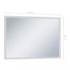 Tükrök, vidaXL LED-es fürdőszobai falitükör érintésérzékelővel 100 x 60 cm