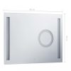 Tükrök, vidaXL LED-es fürdőszobai falitükör érintésérzékelővel 80 x 60 cm