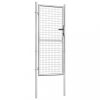 Kertkapu, vidaXL ezüstszínű horganyzott acél kertkapu 105 x 225 cm