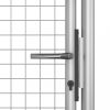 Kertkapu, vidaXL ezüstszínű horganyzott acél kertkapu 105 x 225 cm