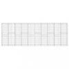 Kerítéspanelek, vidaXL horganyzott acél gabion fal borítással 600 x 30 x 200 cm