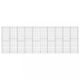 Kerítéspanelek, vidaXL horganyzott acél gabion fal borítással 600 x 30 x 200 cm