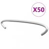 Kerítés és kapu tartozékok, vidaXL 50 db horganyzott acél gabionhorog 10 cm