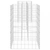 Virágcserepek és kaspók, vidaXL H alakú acéldrót virágtartó gabion 260 x 40 x 60 cm