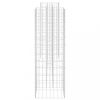 Virágcserepek és kaspók, vidaXL H alakú acéldrót virágtartó gabion 260 x 40 x 120 cm