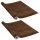 Ablakfóliák, vidaXL 2 db sötét tölgyszínű öntapadó PVC ajtófólia 210 x 90 cm