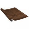 Ablakfóliák, vidaXL 2 db sötét tölgyszínű öntapadó PVC ajtófólia 210 x 90 cm