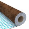 Ablakfóliák, vidaXL 2 db sötét tölgyszínű öntapadó PVC ajtófólia 210 x 90 cm