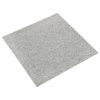 Padlóburkolatok és szőnyegek, vidaXL 20 db világosszürke szőnyegpadlólap 5 m² 50 x 50 cm