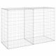 Kerítéspanelek, vidaXL horganyzott acél gabion fal fedéllel 150 x 60 x 100 cm