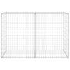 Kerítéspanelek, vidaXL horganyzott acél gabion fal fedéllel 150 x 60 x 100 cm