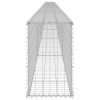 Kerítéspanelek, vidaXL horganyzott acél gabion fal fedéllel 900 x 30 x 50 cm