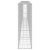 Kerítéspanelek, vidaXL horganyzott acél gabion fal fedéllel 300 x 30 x 100 cm