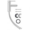 Csapok, vidaXL krómozott felületű fürdőszobai mosdócsaptelep 130 x 176 mm