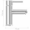 Csapok, vidaXL krómozott felületű fürdőszobai mosdócsaptelep 130 x 176 mm