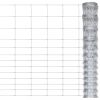 Kerítéspanelek, vidaXL ezüstszínű horganyzott acél kerti kerítés 50 x 1,6 m