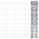 Kerítéspanelek, vidaXL ezüstszínű horganyzott acél kerti kerítés 50 x 1,2 m