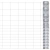Kerítéspanelek, vidaXL ezüstszínű horganyzott acél kerti kerítés 50 x 1,5 m