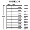 Kerítéspanelek, vidaXL ezüstszínű horganyzott acél kerti kerítés 50 x 1,5 m