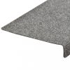 Lépcsőszőnyeg, vidaXL 10 db világosszürke tűlyukasztott lépcsőszőnyeg 65x21x4 cm