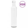 Vizespalackok, vidaXL 10 db 260 ml-es keskeny üvegpalack csavaros kupakkal